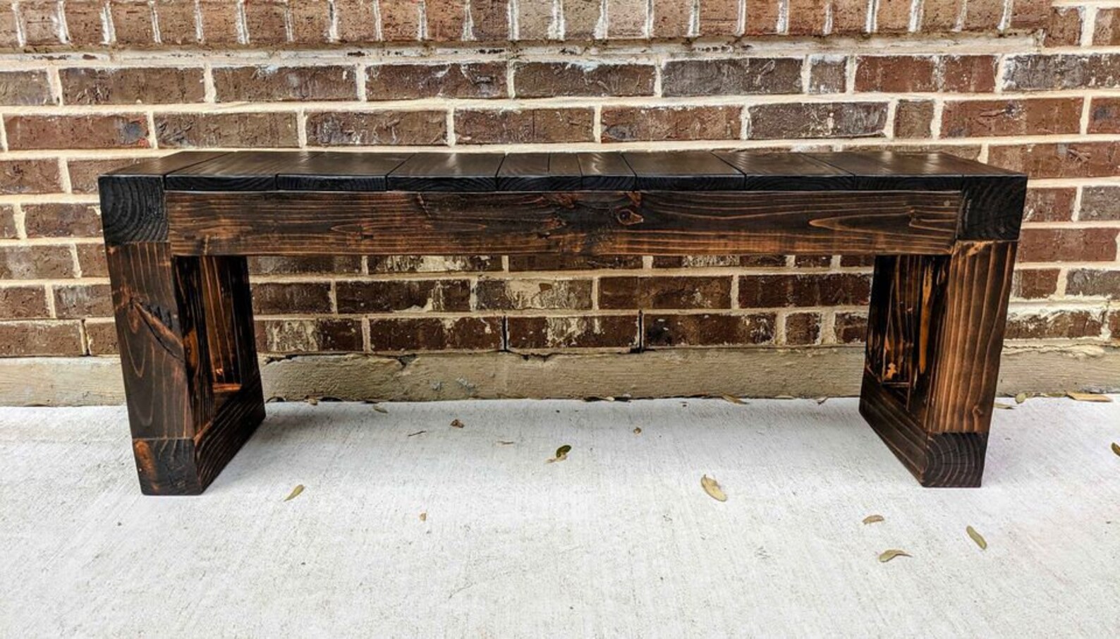 Indoor/Outdoor Rustic Wood Bench / Wooden Bench/ Farmhouse Etsy