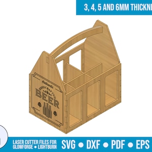 Bierbus lasergesneden vectorbestanden SVG DXF PDF Ai | Glowforge | Brandwonden