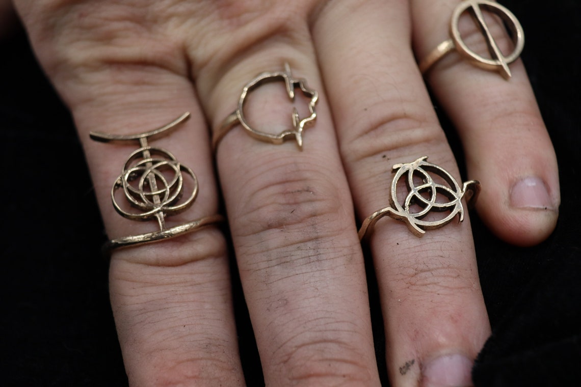 Elden Ring the Elden Ring Solid Bronze Handmade Jewelry Etsy