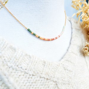 Bijoux arbre de Josué, collier parc national, collier de perles couleur désert, bijoux inspirés de la nature, cadeau nature pour les amoureux des parcs nationaux