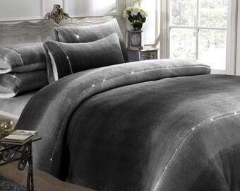 cosy teddy reversible duvet set