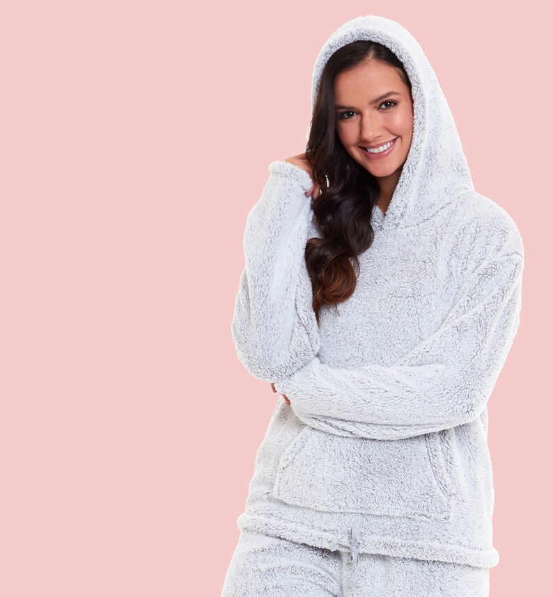 fluffy pyjama set