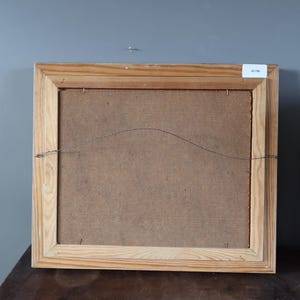 1955 Vintage Modernist Original Swedish Abstract Landscape Oil Painting - "Woodland Rhythm" - Framed Wall Art image 10