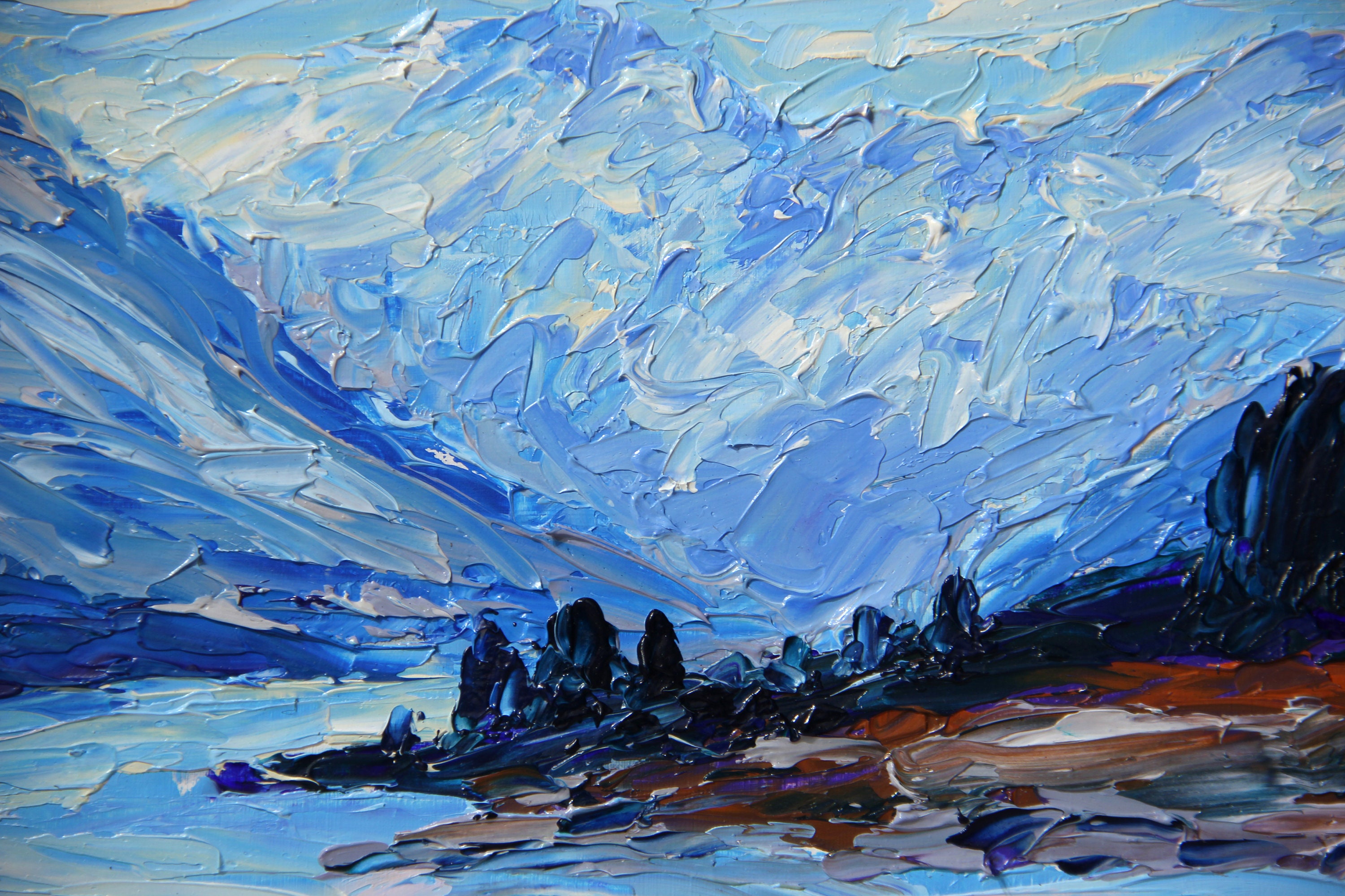 Lake Tekapo Painting Original Artwork New Zealand Art | Etsy