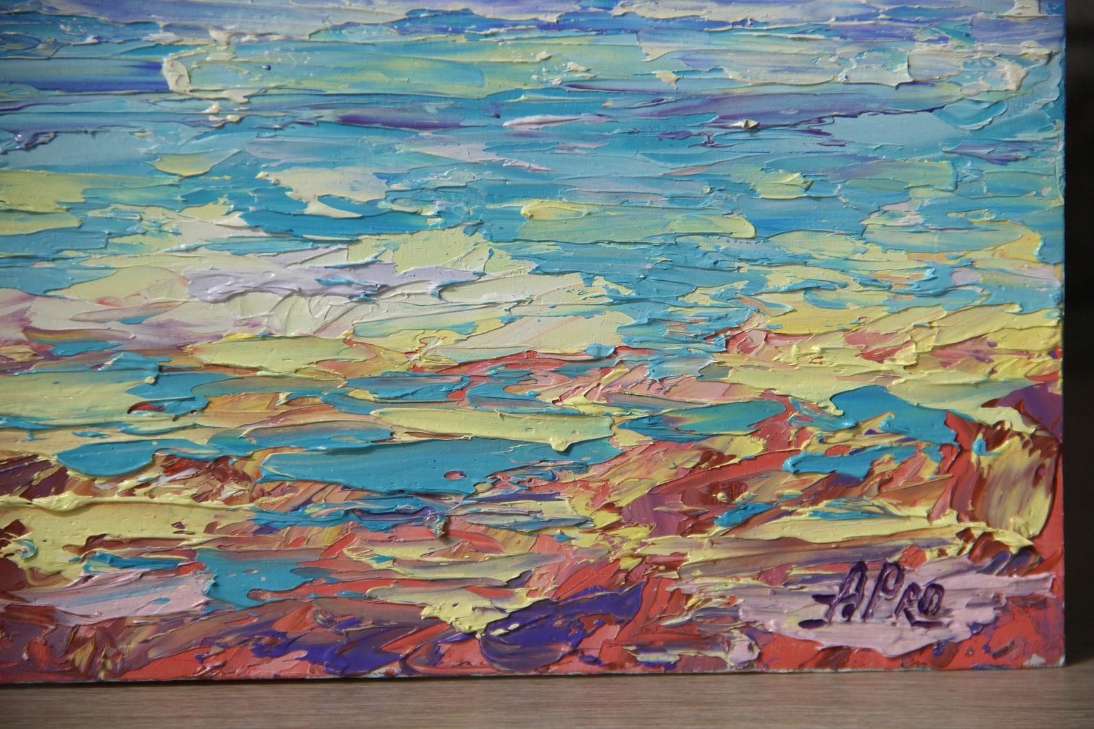 Caribbean Painting Original Artwork Barbados Art Abstract Wall Etsy