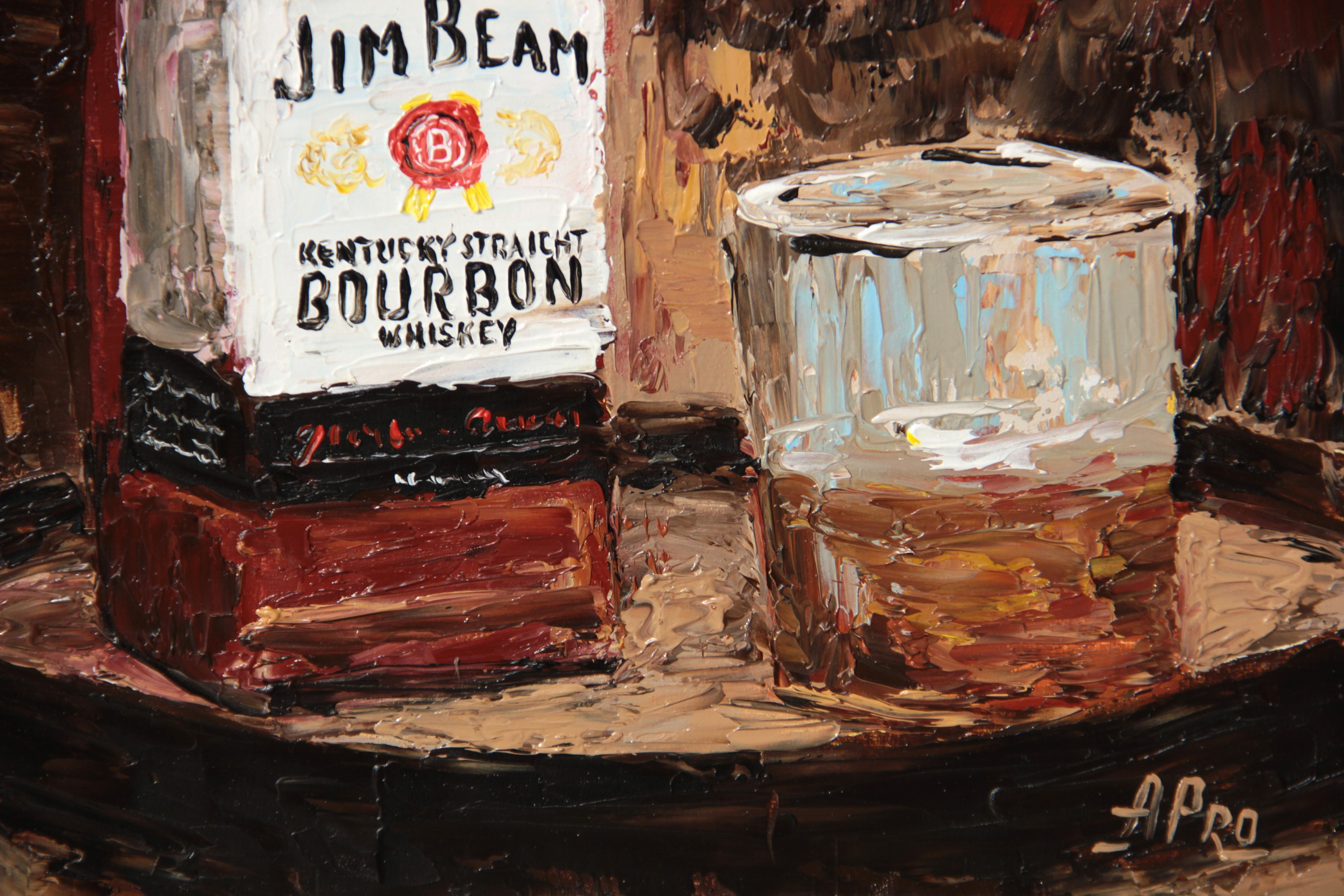 Bourbon Painting Original Artwork Whiskey Painting Bourbon Art | Etsy