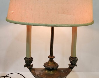 Brass French Bouillotte Aladdin Style - 2 Lights