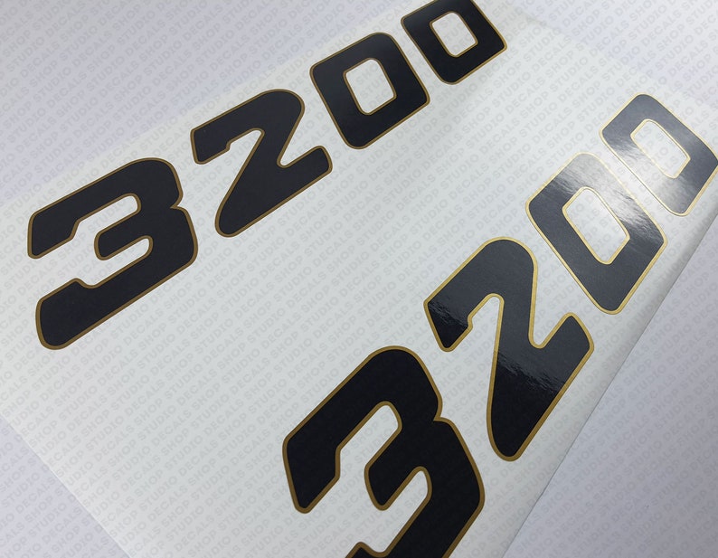 Century Boat 3200 Logo Gold Decals Set of 2 X 16.75