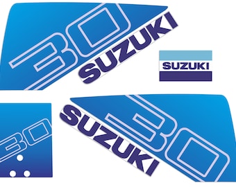 Suzuki DT30 30hp Two Stroke outboard engine decals sticker set reproduction