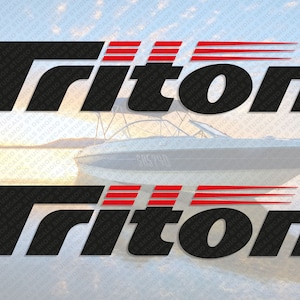 Triton Boot Logo V1 Aufkleber 2er Set