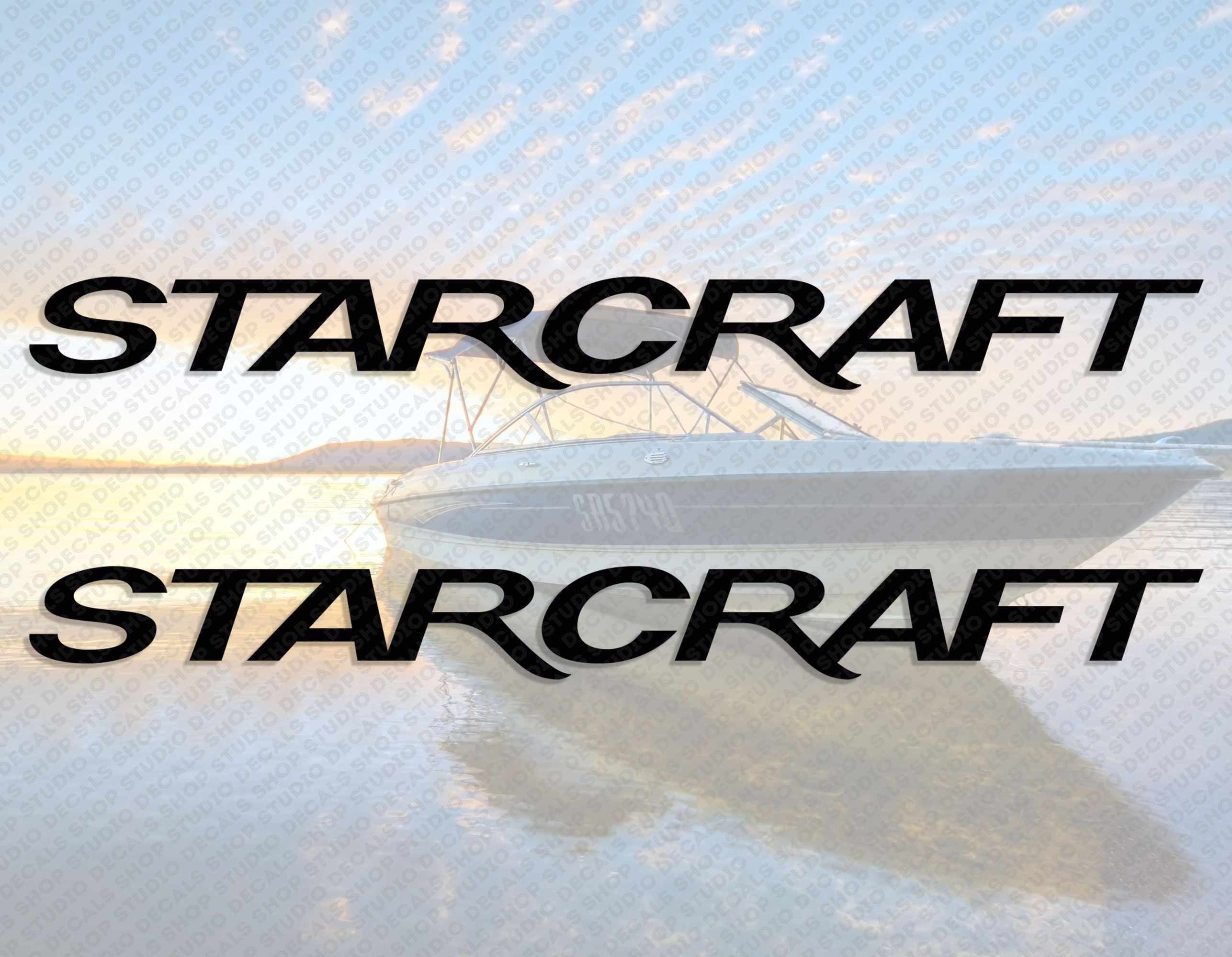  Pair of Starcraft Boats Compatible Replacement Decals