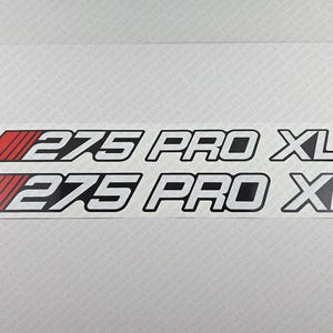 Stratos 275 Pro XL Boat Logo Decal Set of 2 x 25&quot;