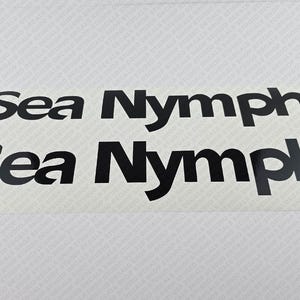 Sea Nymph Boat Logo V2 Decal Set of 2