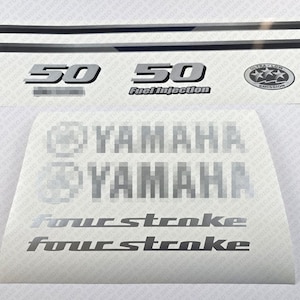 Yahama 50 PS Four Stroke 2013 Außenbordmotor Aufkleber Reproduktion
