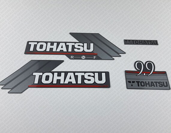 Tohatsu 9.9HP Four Stroke EFI Outboard Engine Decal Sticker Set