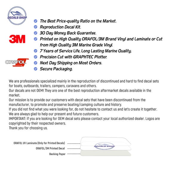 Evinrude 90 HP ETEC Outboard Decal Sticker Set - Reproduction White Cowl Graphics