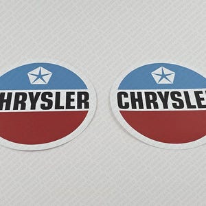 Chrysler Boat Logo Emblemas Decalques Conjunto de 2