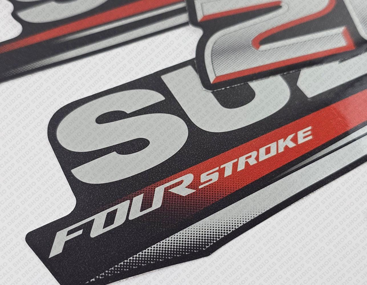 Suzuki DF20 20hp Four Stroke - 2017 Outboard Engine Decals Sticker Set ...