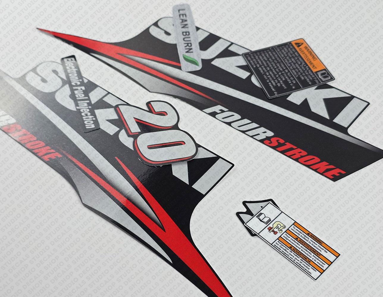Suzuki DF20 20hp Four Stroke - 2010 - 2013 Outboard Engine Decals ...