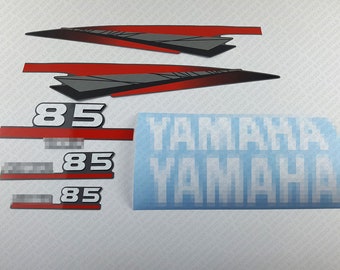 Yamaha  85 HP Two Stroke outboard engine decals sticker set reproduction
