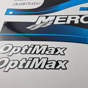 Mercury 115 (2005-2007) Blue Outboard Aftermarket OptiMax Decal