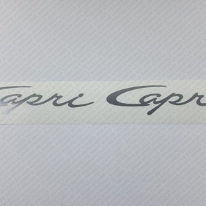 Bayliner Capri Boat Logo Silver Decals Set of 2 x 7&quot;