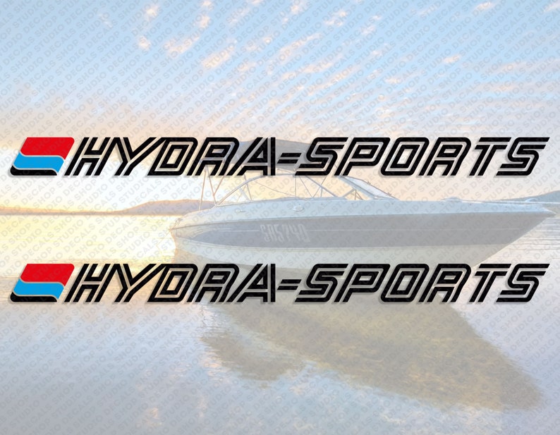 Hydrasports Boat Logo Decals Set of 2 X 36 Etsy