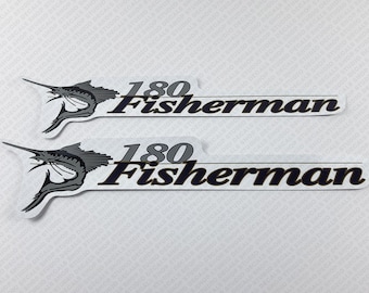 Wellcraft 180 Fisherman Boat Decal Set of 2 x 14.75"