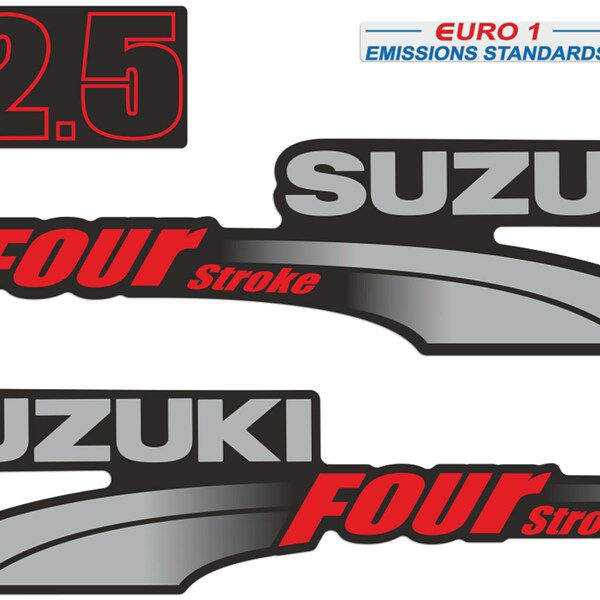 Suzuki DT9.9hp Outboard Engine Decal/Sticker Kit By Outboard Graphics