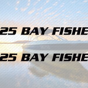 Set di adesivi per barca Sea Fox 225 Bay Fisher, 2 x 18,5"