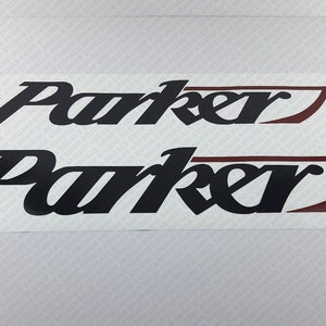Parker Boat Logo Decal Set of 2