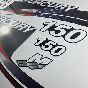 Mercury 1980 150HP Outboard Engine Decals