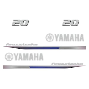 Yahama 20 PS Four Stroke 2013 Außenbordmotor Aufkleber Reproduktion