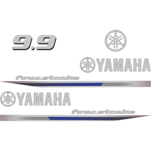 Yamaha 70 HP Four Stroke 2013 outboard engine decals sticker set reproduction