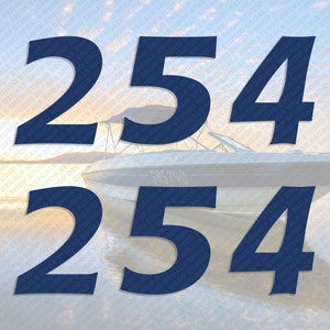Cobia Boat 254 Decals Set of 2 x 7&quot;