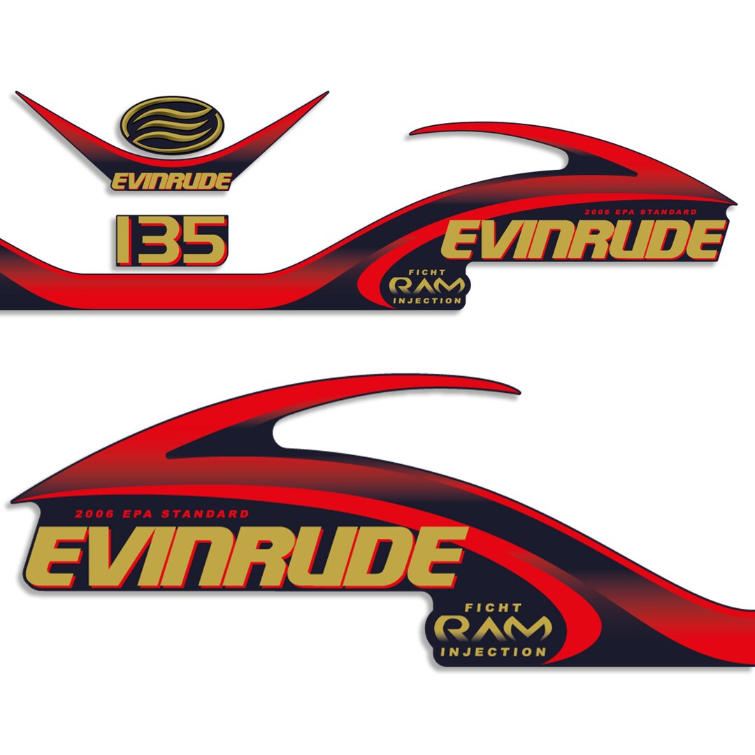 Evinrude 135HP Ficht RAM Injection 2001 Blue Cowl Outboard Engine ...