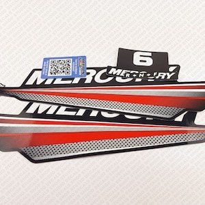 Mercury 6 HP Two Stroke New Model outboard engine decals sticker set reproduction