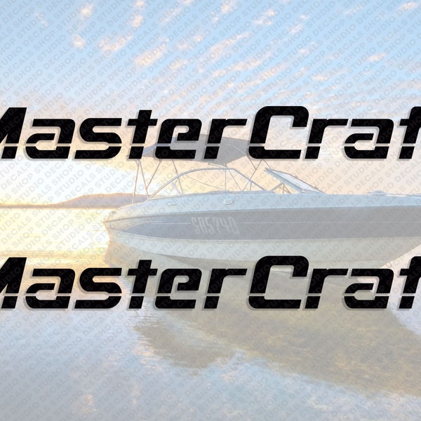 Master Craft Boat Logo V3 Decal Set of 2 x 40"