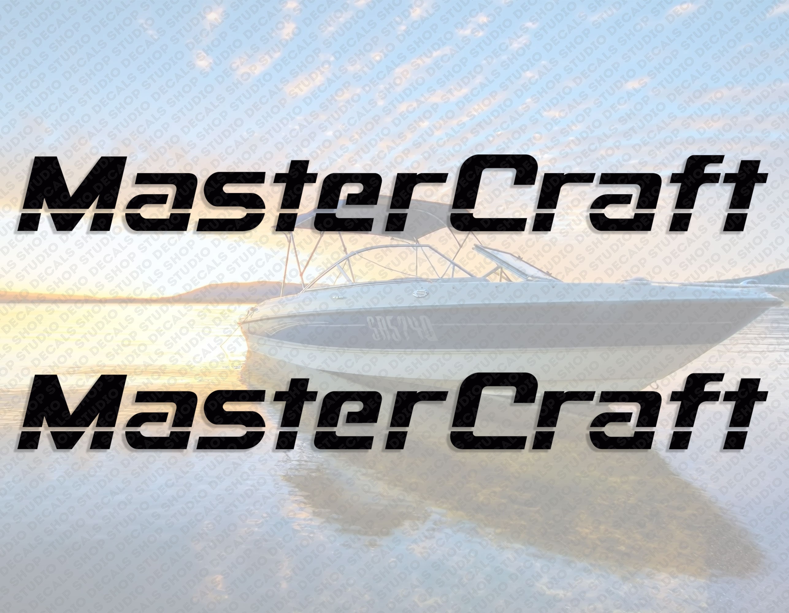 Master Craft Boat Logo V3 Decal Set of 2 X 40 Etsy