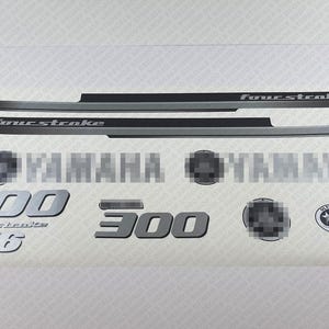 Yamaha 300 HP V6 Four Stroke 2013 outboard engine decals sticker set reproduction