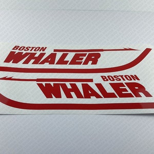 Set di 2 adesivi con logo della barca Boston Whaler