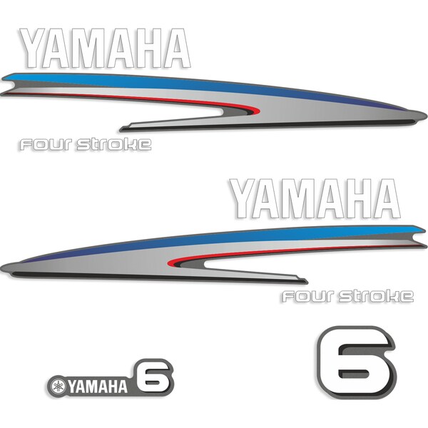 thumbnail image 2 of Yamaha 115hp 4-Stroke Outboard Engine Decals – Reproduction Cowling Sticker Set 2 of 4