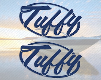Tuffy Boat Logo Decal Set of 2 x 18"