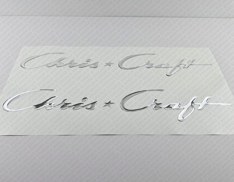 Chris Craft Boat Logo Chrome Raised Domed 3D Decal Set of 2 - Etsy