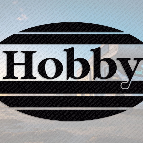 Reproduction d’autocollant Hobby Logo Decal