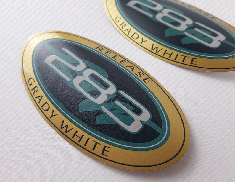 Grady White 283 Release Decals Set of 2 X 5
