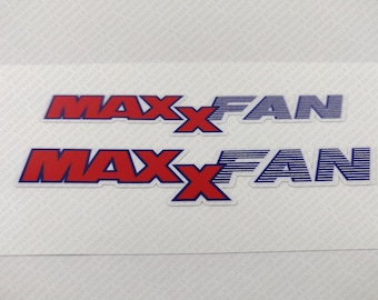 Maxx Fan 10.5cm Set of 2 decals sticker reproduction