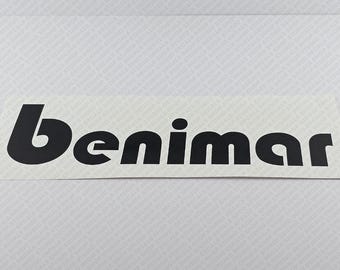 Benimar Logo decal sticker reproduction