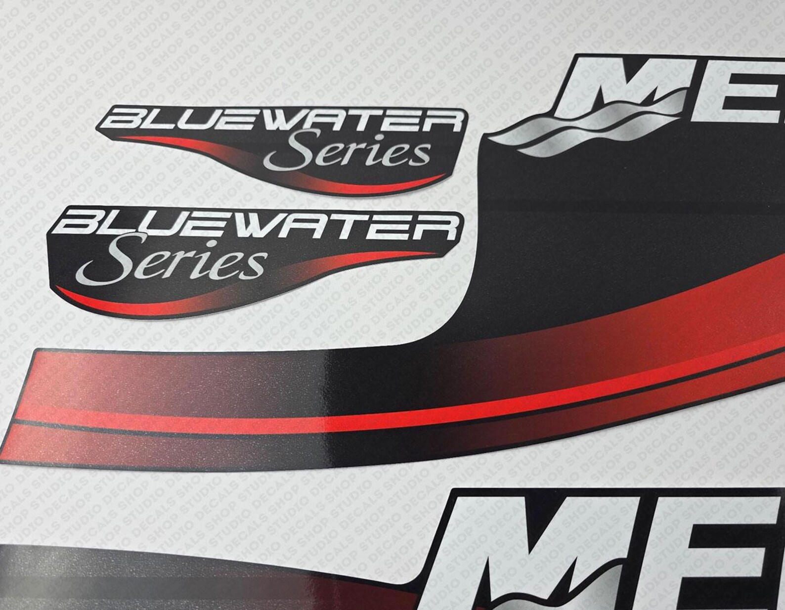 Mercury 250hp EFI Bluewater Series Outboard Engine Decals Sticker Set ...