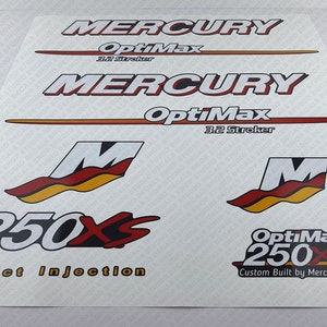 Mercury 225hp ProXS Decal Kit Electric Green Mercury 225hp ProXS Decal Kit Electric Green